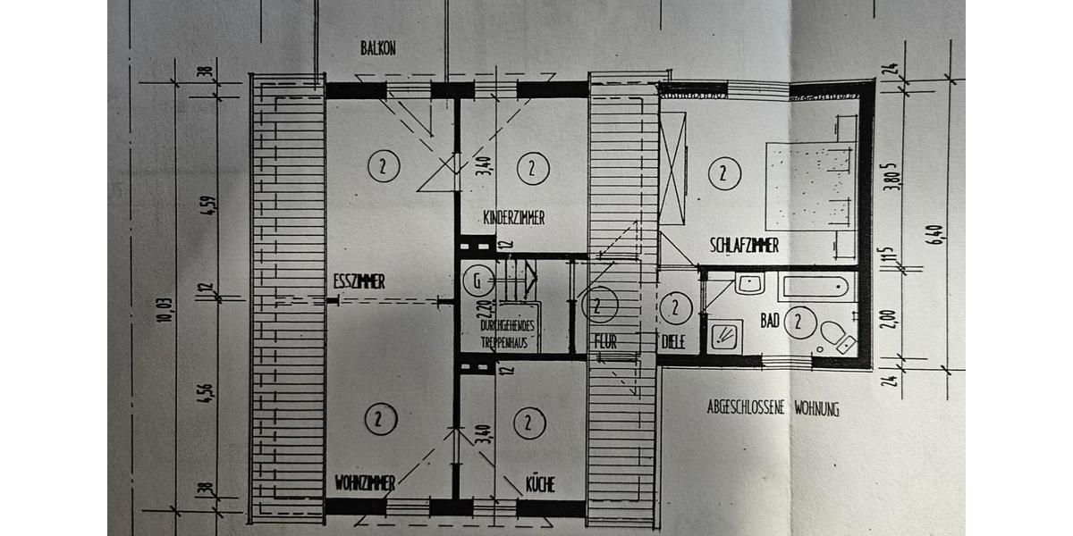 Etagenwohnung Quierschied - 4 Zimmer, 95 m&sup2;, 750&euro; | Angebot:25406725