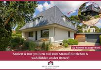 Saniert & nur 2min zu Fuß zum Strand! Einziehen & wohlfühlen an der Ostsee!