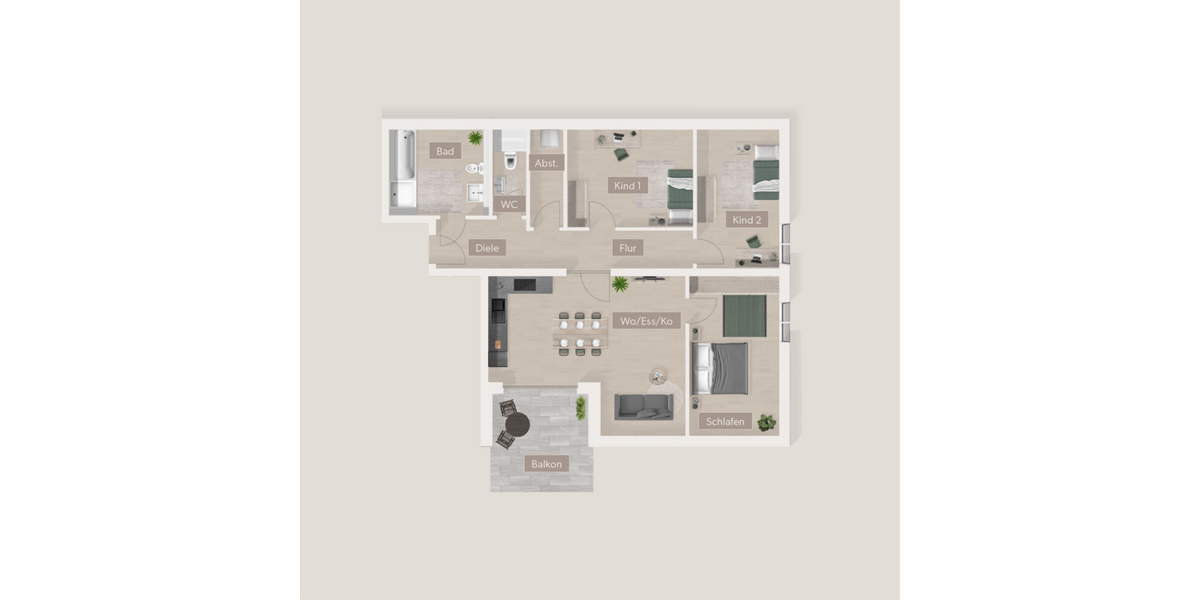 Etagenwohnung Furth - 4 Zimmer, 89 m&sup2;, 514.692&euro; | Angebot:25870462