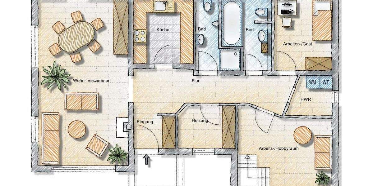 Einfamilienhaus Löwenberger Land Nassenheide - 5 Zimmer, 164 m&sup2;, 429.000&euro; | Angebot:24547163