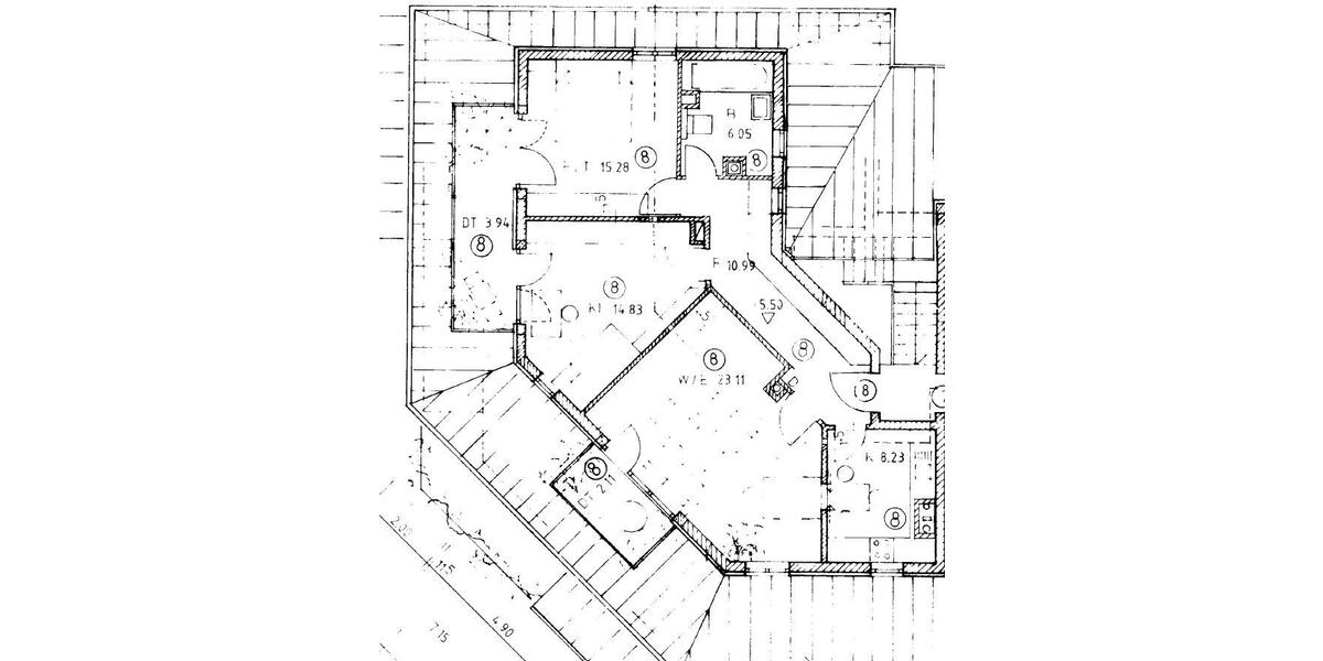 Dachgeschoßwohnung München Bogenhausen - 3 Zimmer, 82 m&sup2;, 685.000&euro; | Angebot:26833051