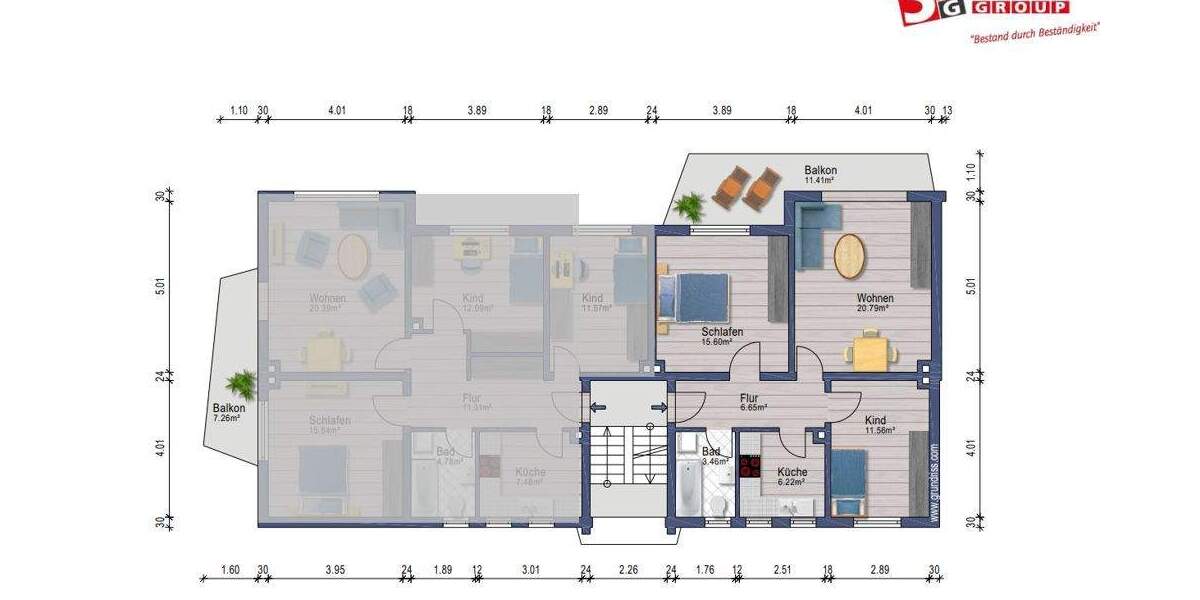 Etagenwohnung Hagen / Rummenohl Dahl - 3 Zimmer, 67 m&sup2;, 450&euro; | Angebot:25089280
