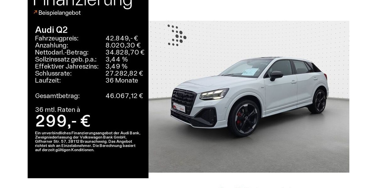 Audi Q2 6.500 km 42.849 &euro; Büdingen-Düdelsheim 63654