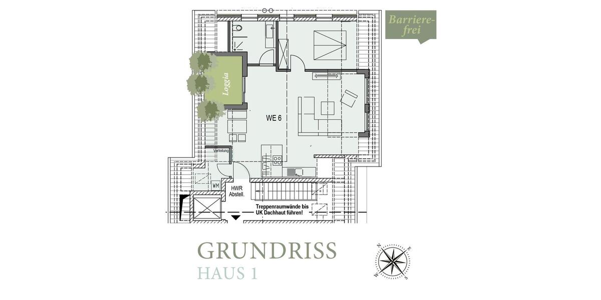 Dachgeschoßwohnung Künzell - 2 Zimmer, 75 m&sup2;, 289.999&euro; | Angebot:27163076