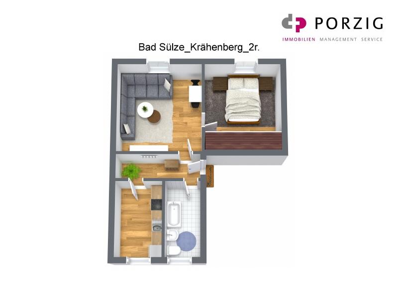 Etagenwohnung Bad Sülze - 2 Zimmer, 47 m&sup2;, 280&euro; | Angebot:26177769