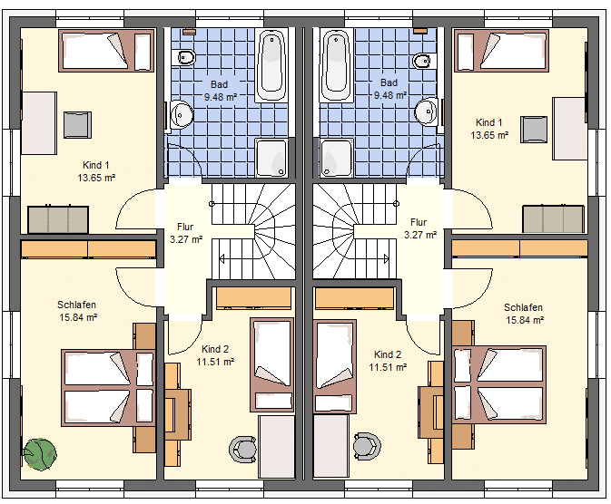 Doppelhaushälfte Berg bei Neumarkt in der Oberpfalz Berg - 5 Zimmer, 144 m&sup2;, 621.700&euro; | Angebot:26875022