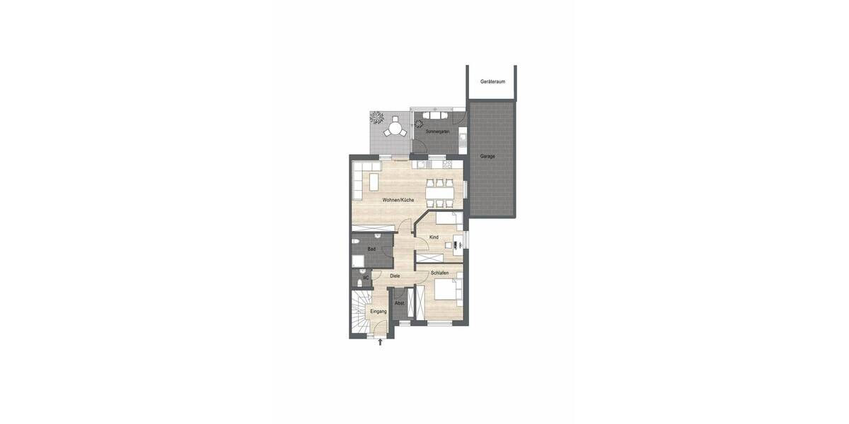 Etagenwohnung Rhede - 3 Zimmer, 80 m&sup2;, 269.000&euro; | Angebot:26037201