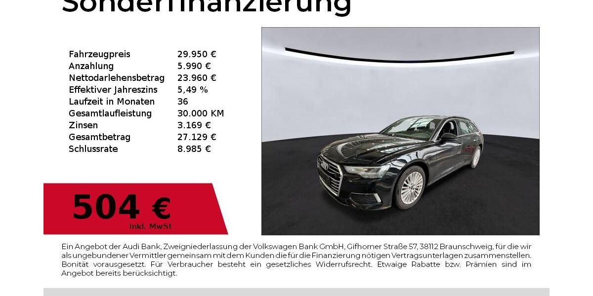 Audi A6 62.862 km 29.950 &euro; Nürnberg 90441