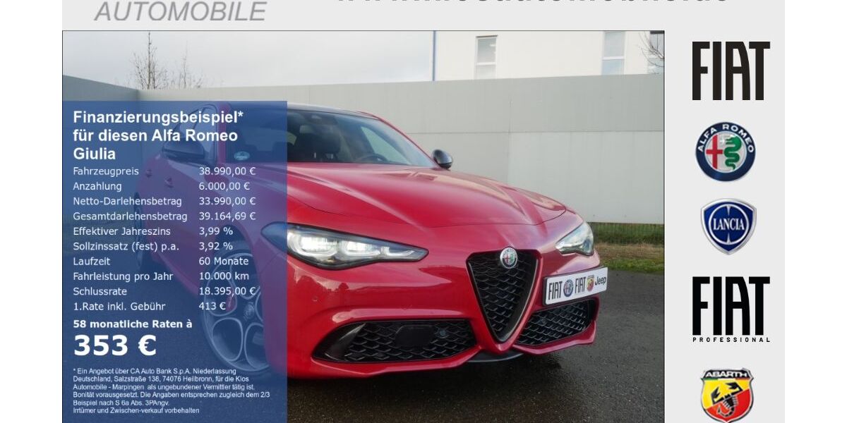 Alfa Romeo Giulia 21.641 km 38.990 &euro; Völklingen 66333