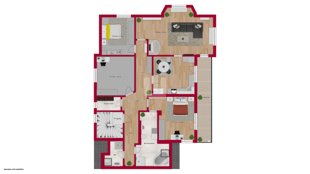 WINDISCH – Moderne und großzügige 4-Zimmer-Wohnung nahe 5-Seen-Land – ideal für Paare – bezugsfrei! - Etagenwohnung Schöngeising | Angebot:26744889