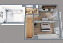 Moderne 2-Zi-Wohnung mit Balkon – Erstbezug nach Sanierung