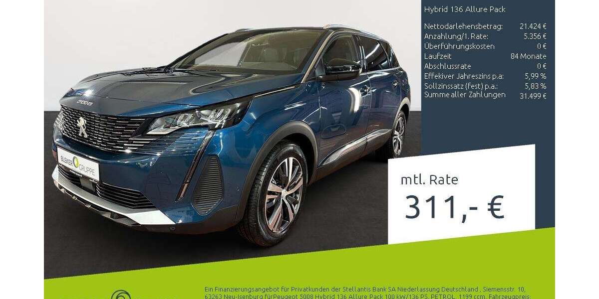 Peugeot 5008 15.859 km 26.780 &euro; Münster 48163