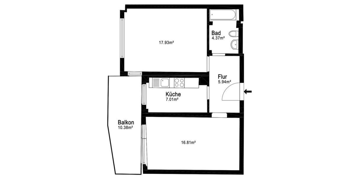 Etagenwohnung Neu-Isenburg Isenburg - 2 Zimmer, 57 m&sup2;, 550&euro; | Angebot:26326808