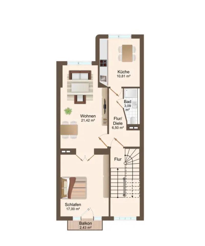 Jugendstil. 4 Apartments. Zentral. viel Potential. Provisionsfrei