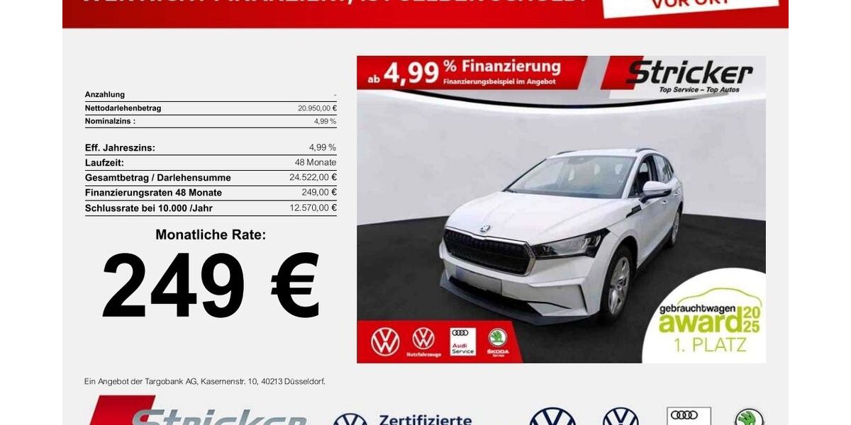 Skoda Enyaq 20.142 km 20.949 &euro; Horn-Bad Meinberg 32805
