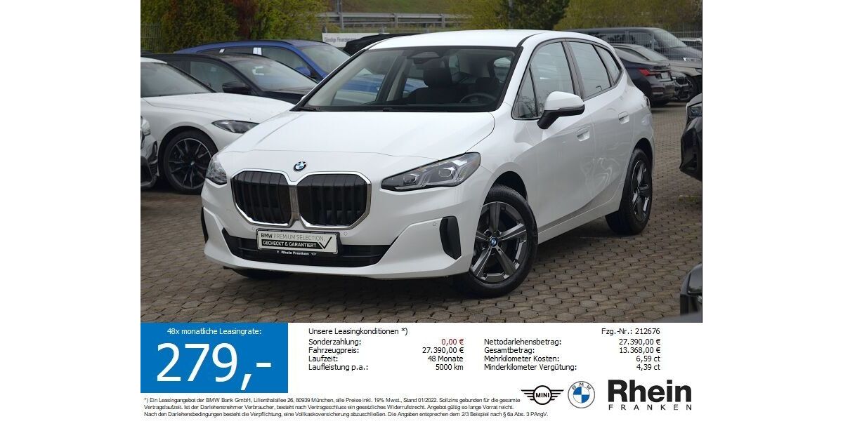 BMW 220 Active Tourer 11.687 km 26.880 &euro; Lauf an der Pegnitz 91207