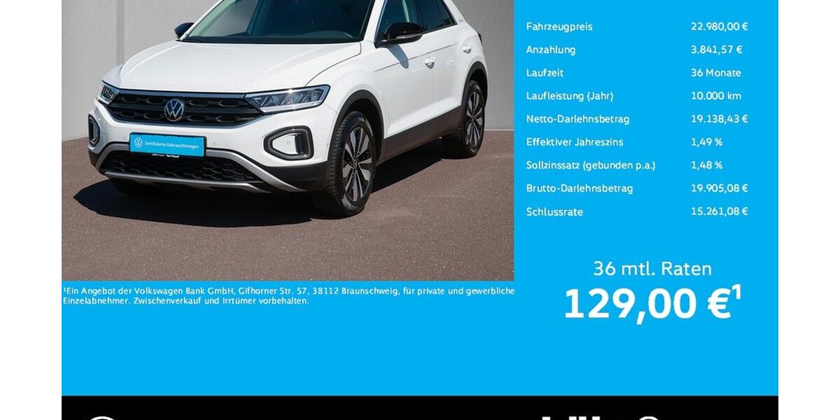 VW T-Roc 25.182 km 22.980 &euro; Trier 54292