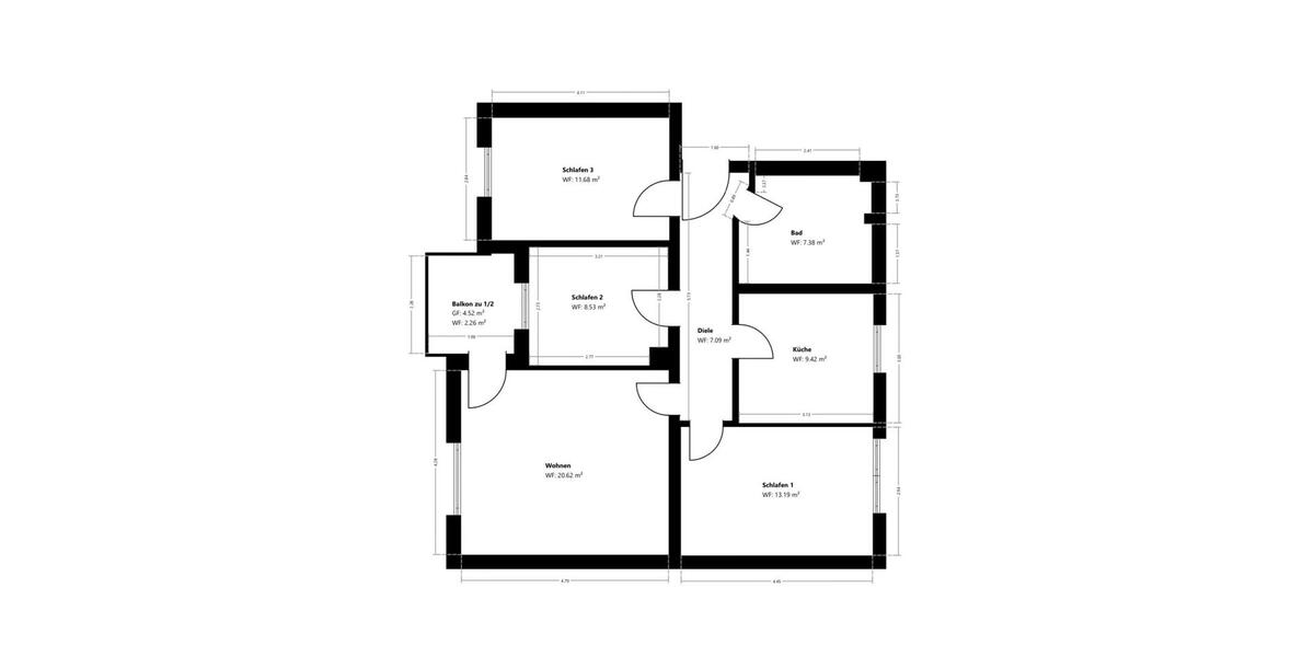 Erdgeschoßwohnung Ingolstadt Münchener Straße - 4 Zimmer, 84 m&sup2;, 385.000&euro; | Angebot:27013695