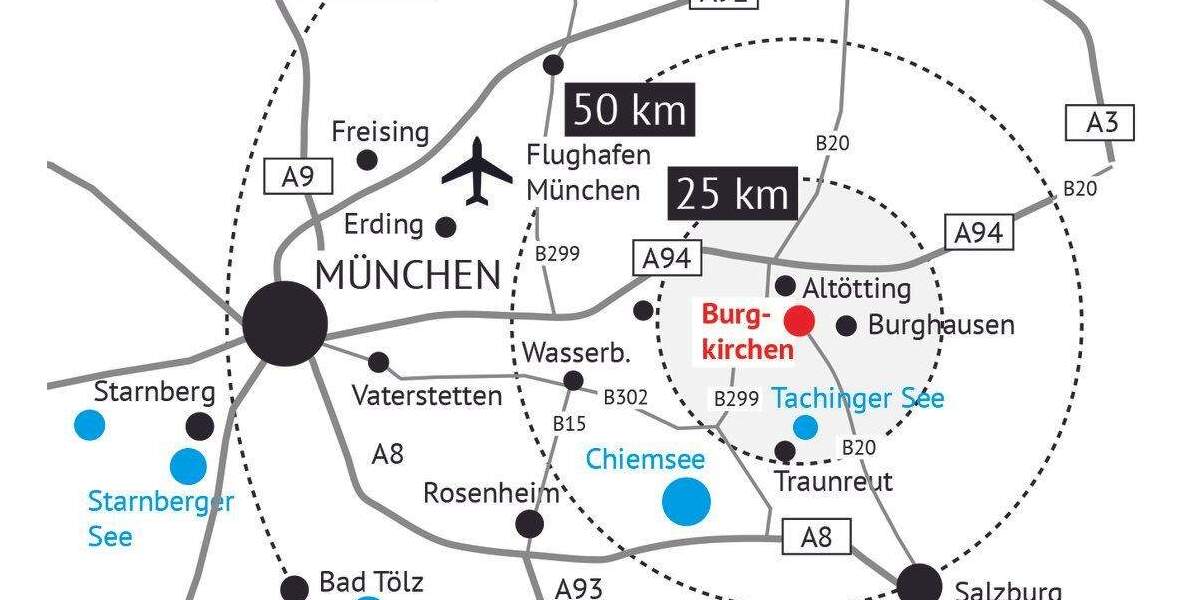 Etagenwohnung Burgkirchen an der Alz Obere Terrasse - 2 Zimmer, 57 m&sup2;, 239.000&euro; | Angebot:25728249