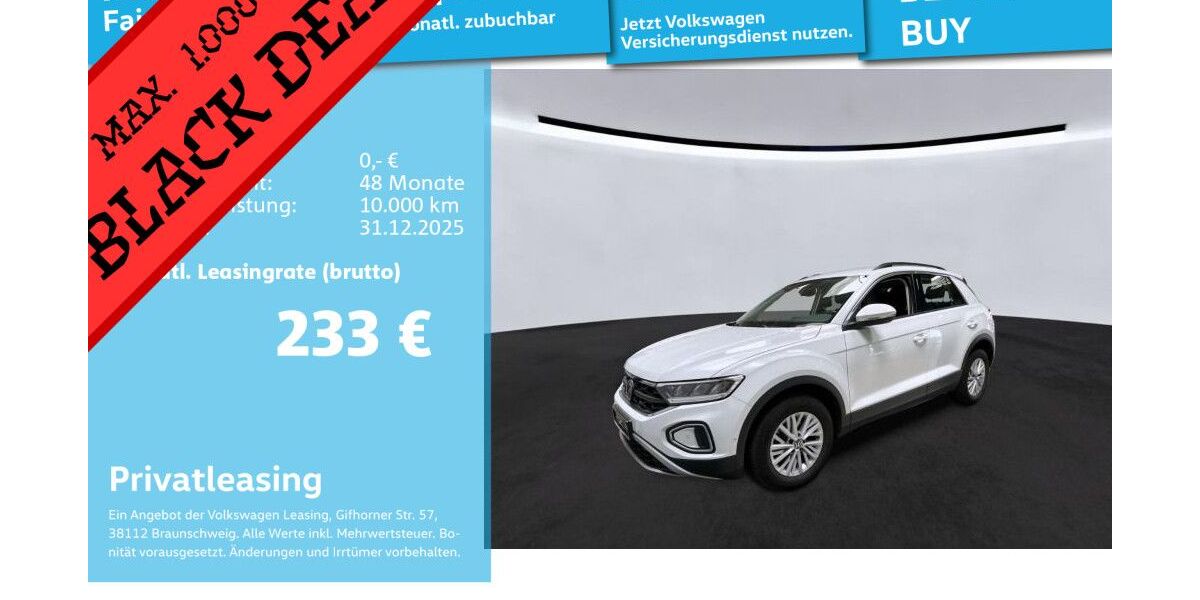 VW T-Roc 37.950 km 18.492 € Mannheim 68309