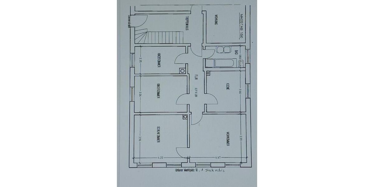 Etagenwohnung Schönberg - 4 Zimmer, 82 m&sup2;, 640&euro; | Angebot:24670414