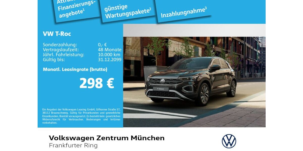 VW T-Roc 3.000 km 29.981 &euro; München 80807