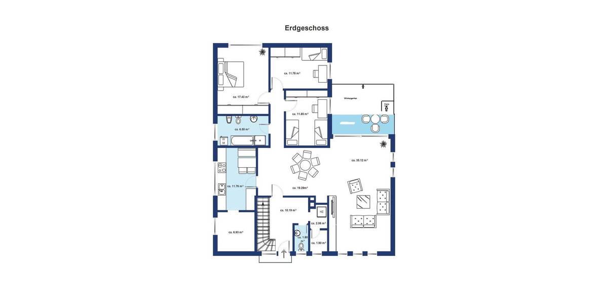 Bungalow Nordhorn Bakelde - 6 Zimmer, 185 m&sup2;, 358.000&euro; | Angebot:25896084