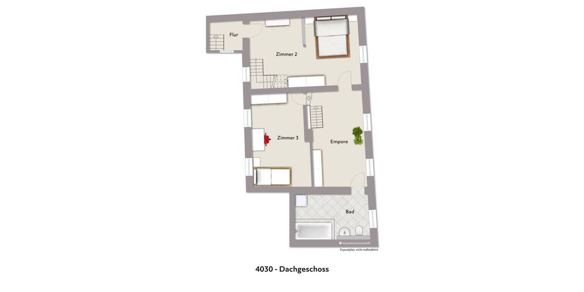 Etagenwohnung Aachen Horbach - 5 Zimmer, 131 m&sup2;, 229.000&euro; | Angebot:26192203