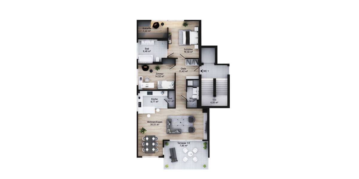 Etagenwohnung Bonn Schweinheim - 3 Zimmer, 114 m&sup2;, 778.000&euro; | Angebot:26643424