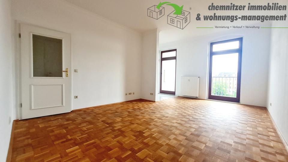 Traumhafte 4-Raum-Wohnung in Schloßchemnitz mit Aufzug, Tiefgarage, Gäste-WC & Balkon