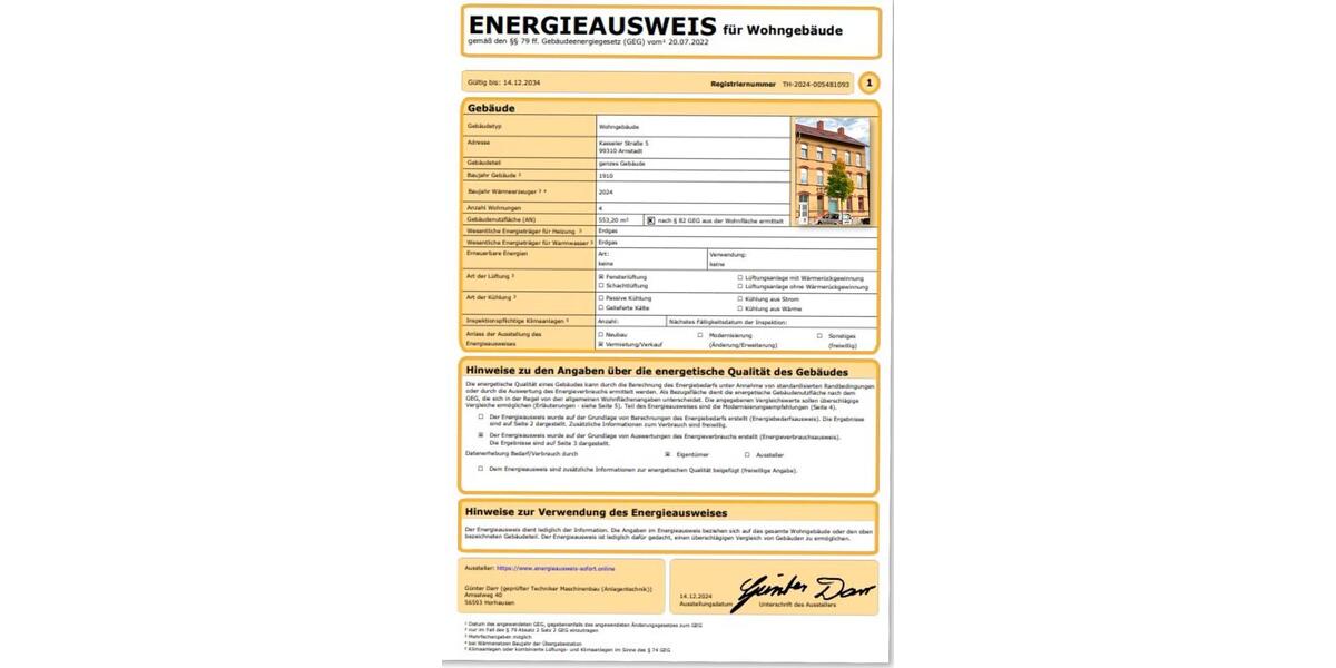 Etagenwohnung Arnstadt - 4 Zimmer, 91 m&sup2;, 788&euro; | Angebot:26638291