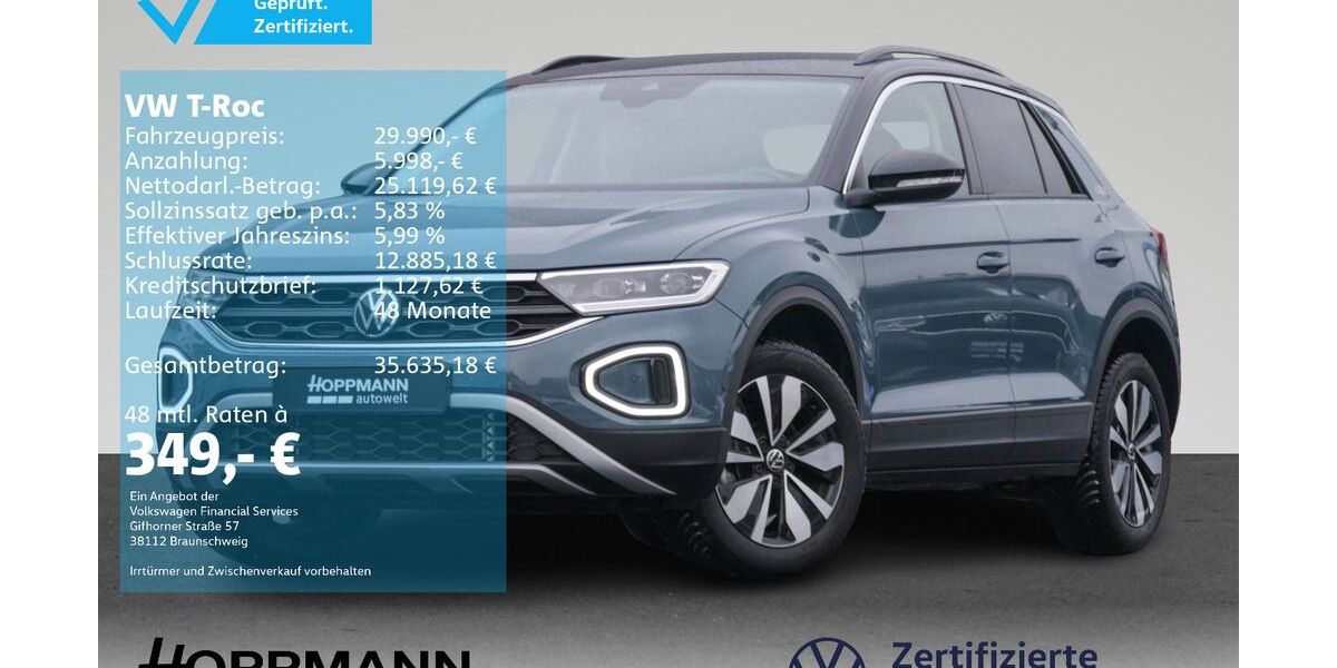 VW T-Roc 17.173 km 29.990 &euro; Herborn 35745