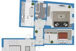 Dachgeschoßwohnung Halle (Saale) Am Wasserturm/Thaerviertel - 2 Zimmer, 60 m&sup2;, 435&euro; | Angebot:26442520