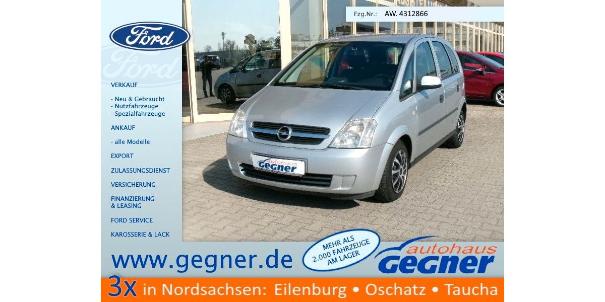 Opel Meriva 195.417 km 740 &euro; Eilenburg 04838