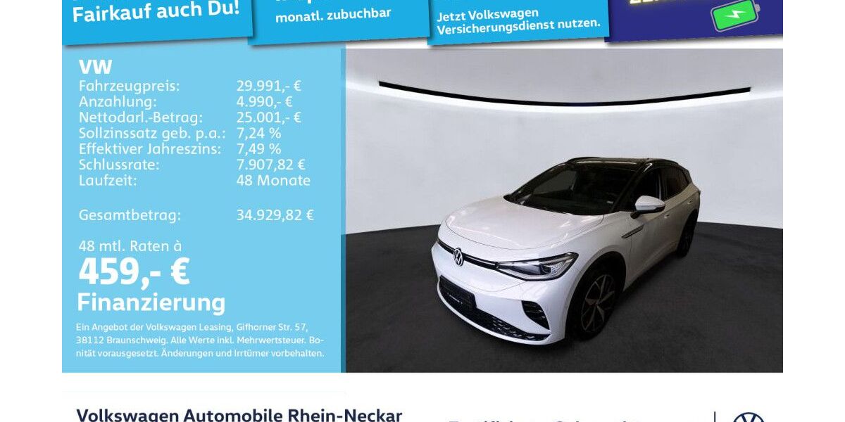 VW ID.4 64.037 km 29.991 &euro; Mannheim 68309