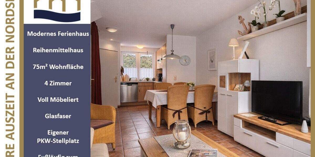 Reihenmittelhaus Varel / Dangast Dangast - 4 Zimmer, 75 m&sup2;, 299.000&euro; | Angebot:25387393