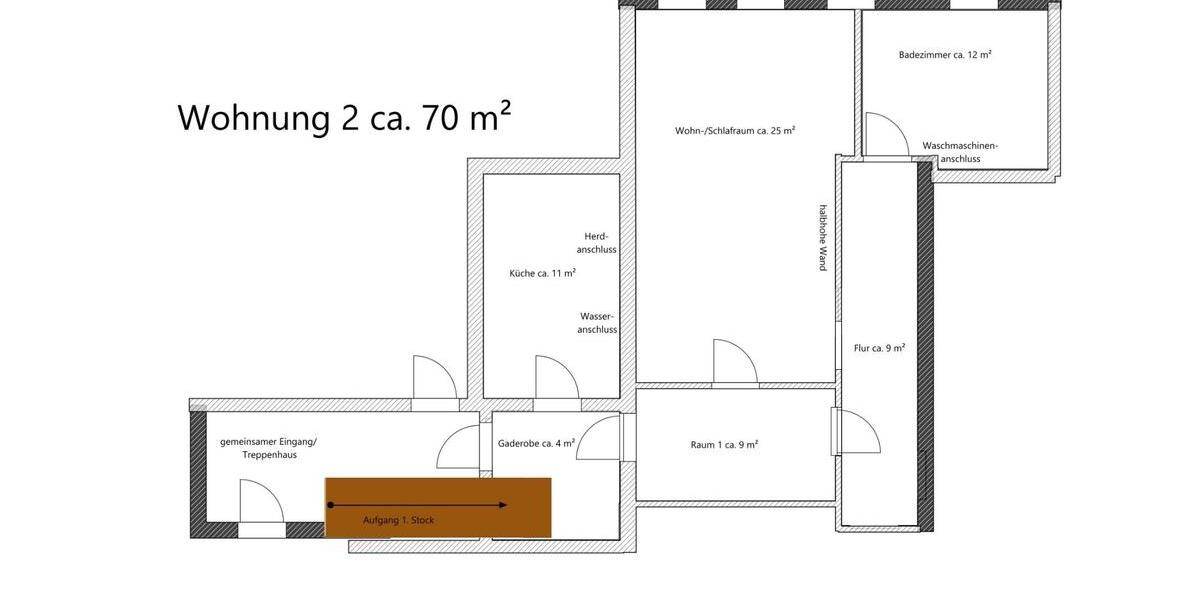 Erdgeschoßwohnung Irsee - 1 Zimmer, 70 m&sup2;, 720&euro; | Angebot:26336621
