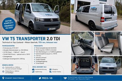 VW T5 Transporter 255.000 km 9.249 &euro; Pyrbaum 90602