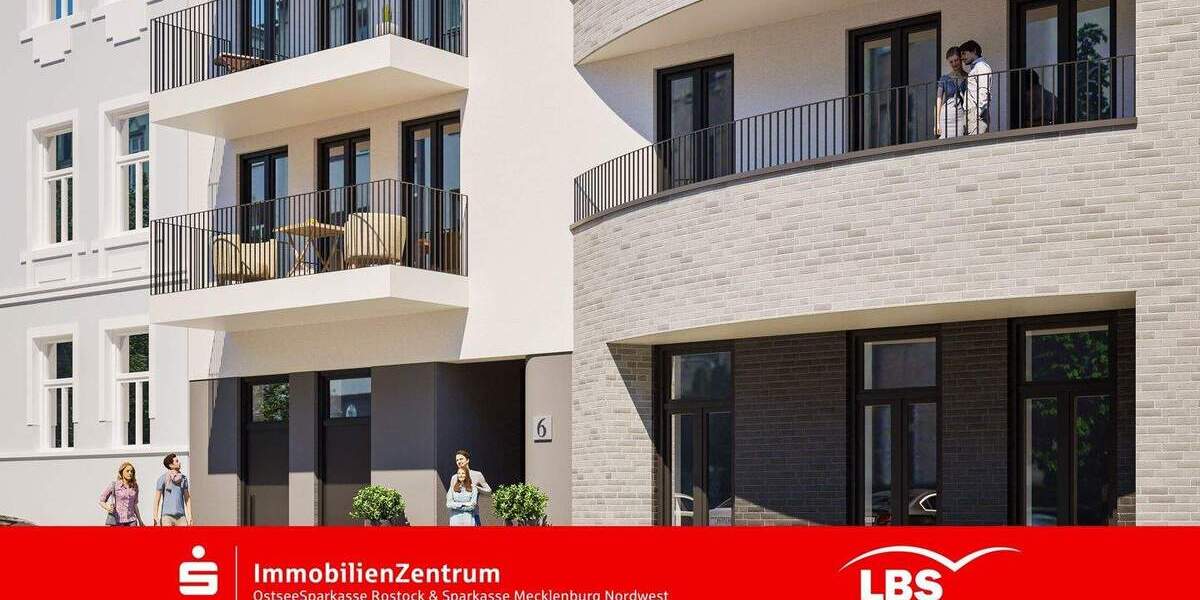 Etagenwohnung Rostock Kröpeliner Tor-Vorstadt - 4 Zimmer, 90 m&sup2;, 495.000&euro; | Angebot:25336441