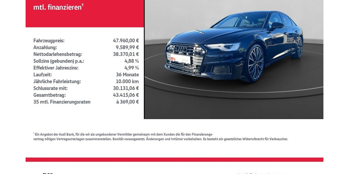 Audi A6 37.868 km 45.960 &euro; Mühlhausen/Thüringen 99974