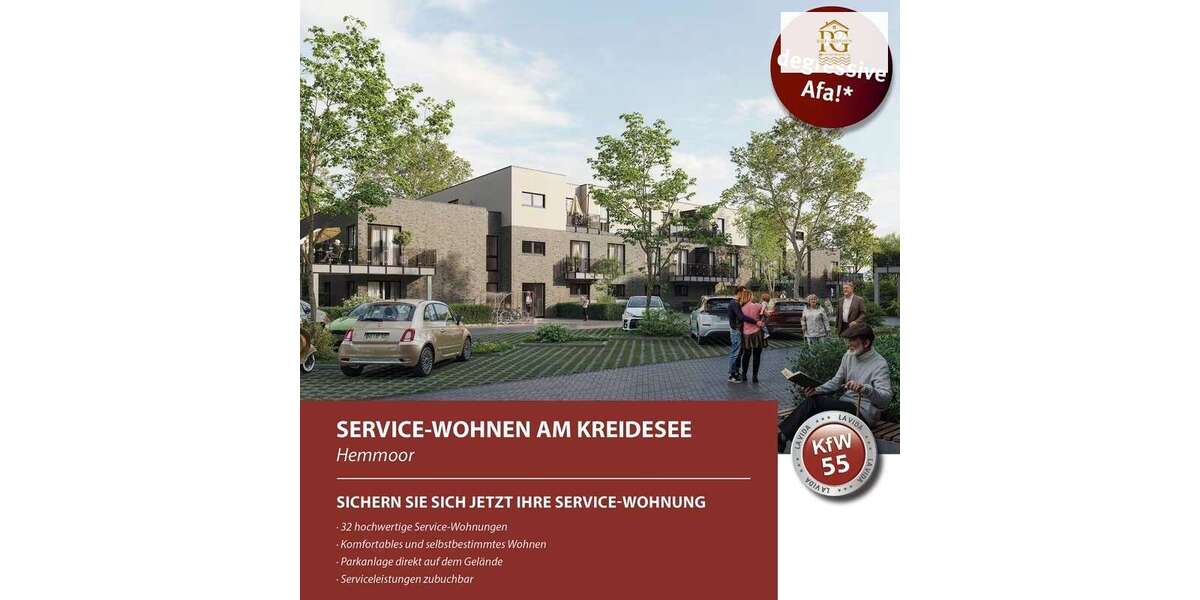 Etagenwohnung Hemmoor - 2 Zimmer, 38 m&sup2;, 188.100&euro; | Angebot:27216245