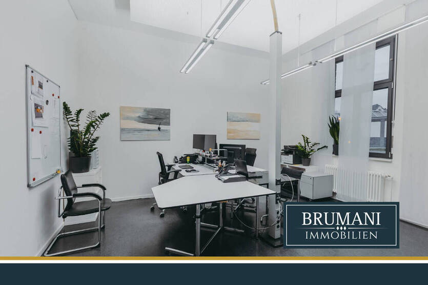 BRUMANI | Büroraum in der alten Zollhalle in Freiburg-Brühl! Mitarbeite-WC, Kellerraum & Teeküche!