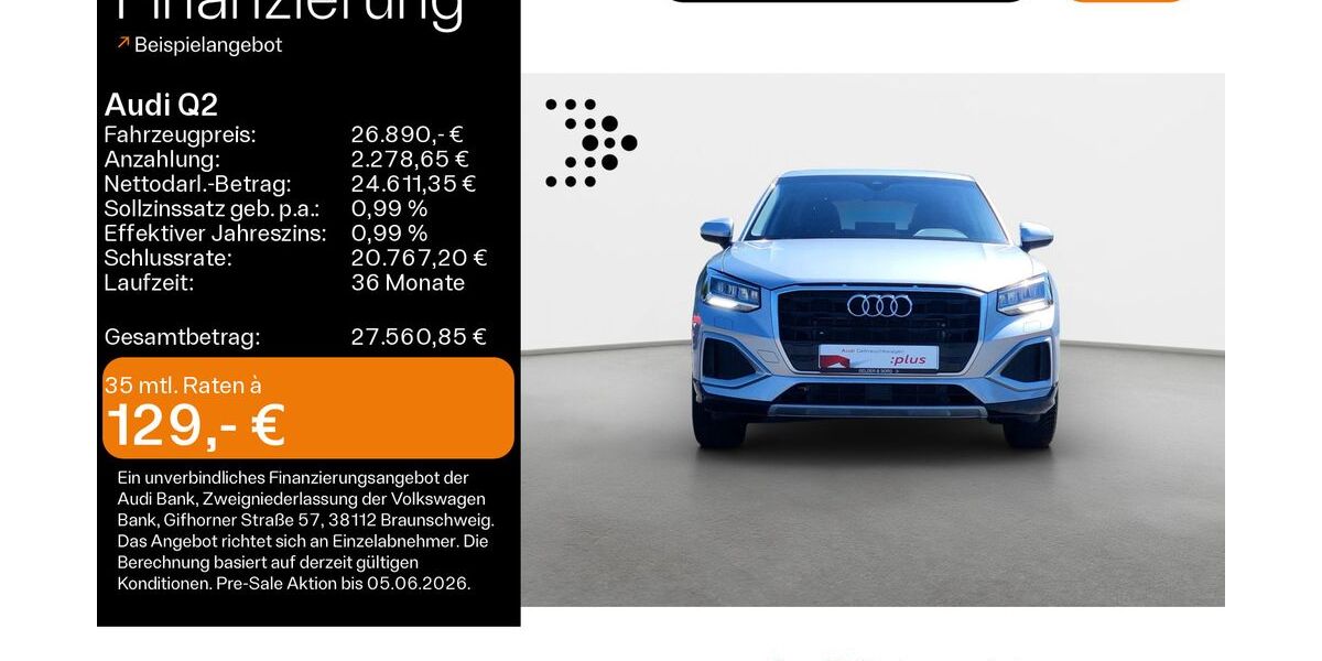 Audi Q2 6.118 km 26.890 &euro; Coburg 96450