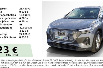 Audi Q4 e-tron 76.800 km 26.780 &euro; Höchstadt an der Aisch 91315