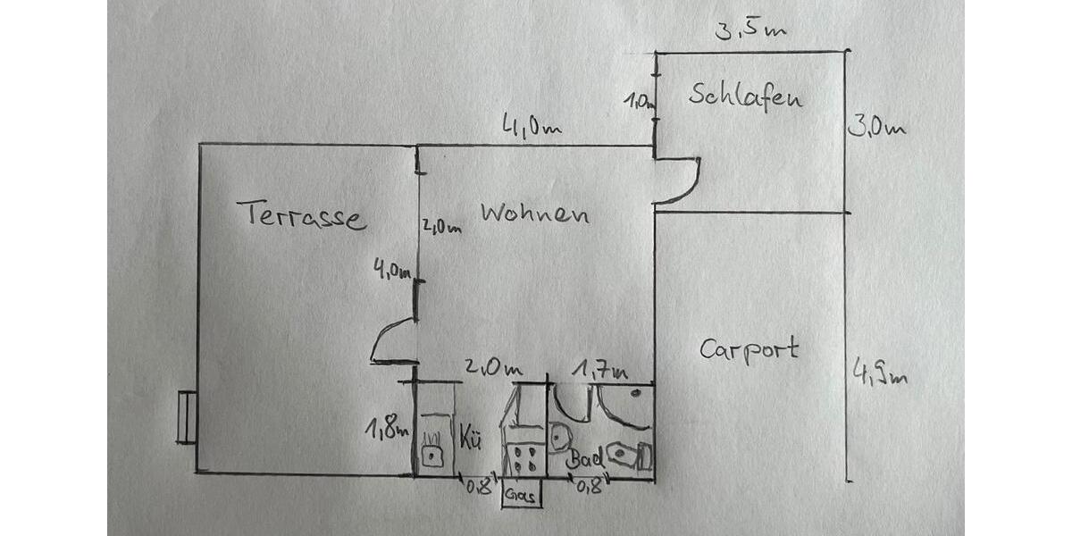 Bungalow Blankensee - 2 Zimmer, 44 m&sup2;, 75.000&euro; | Angebot:26244962
