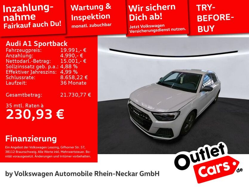 Audi A1 22.256 km 19.991 € Weinheim 69469