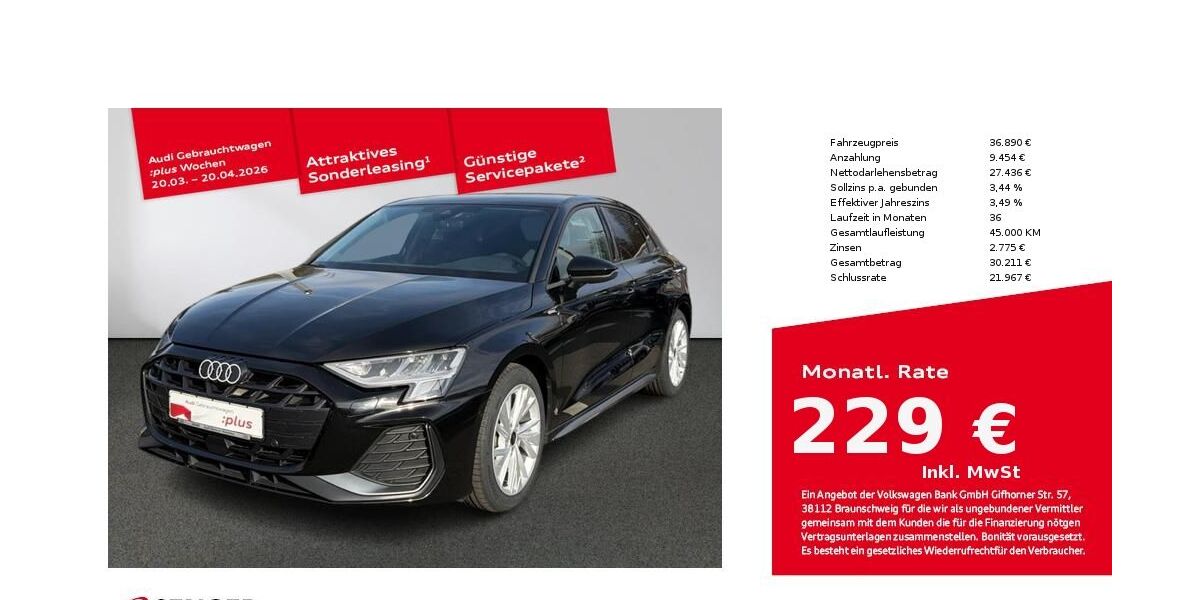 Audi A3 19.949 km 35.880 &euro; Bielefeld 33609