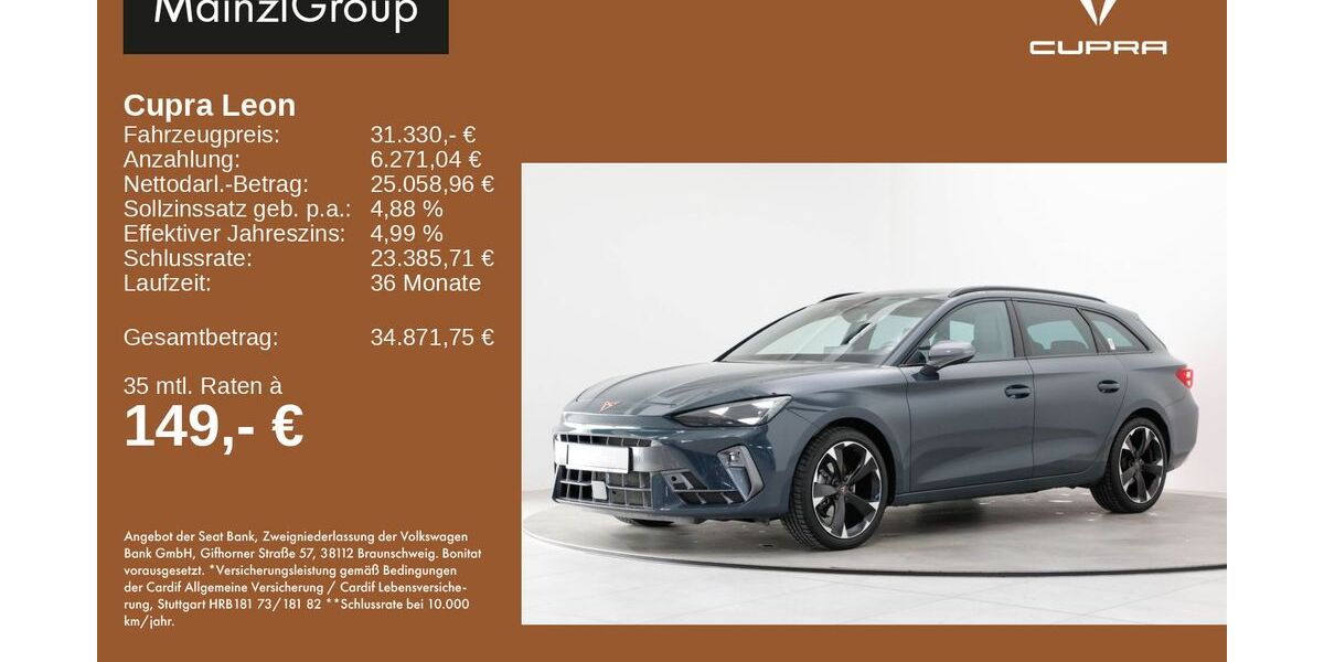 Seat Leon 10.196 km 31.330 &euro; Feldkirchen/Westerham 83620