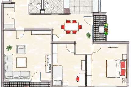 Wohnung zum Mieten in Radolfzell 982 € 90 m² 3 zimmer