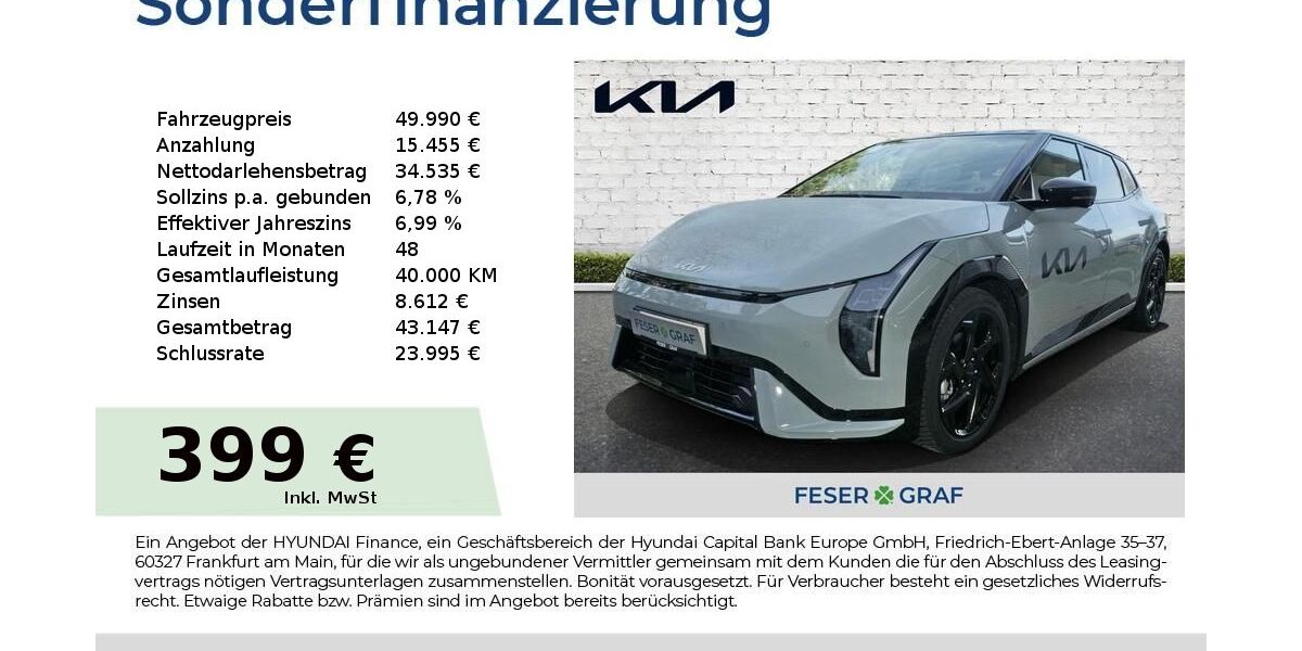 Kia EV4 2.316 km 49.990 &euro; Schwabach 91126